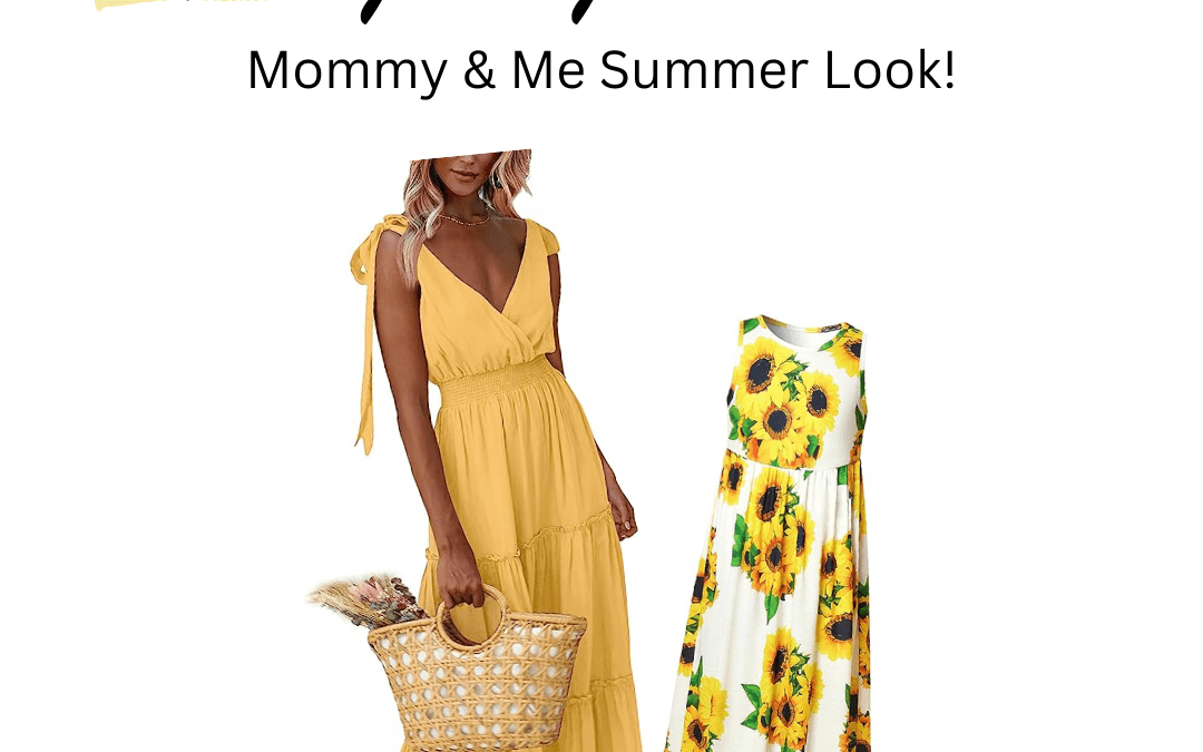 The perfect look for a sunny summer Mommy & Me photoshoot! Brighten up the room with this sunny yellow look.